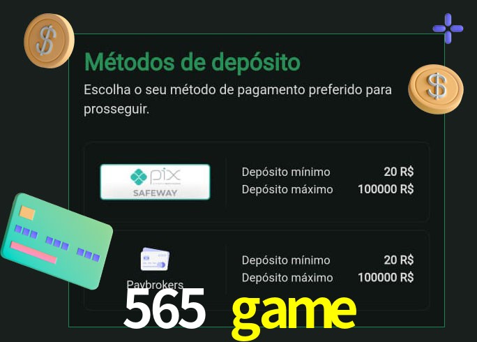 O cassino 565 game oferece uma grande variedade de métodos de pagamento